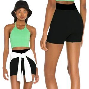 Free People Women's Movement Seamless Ribbed Short In Black Size XS